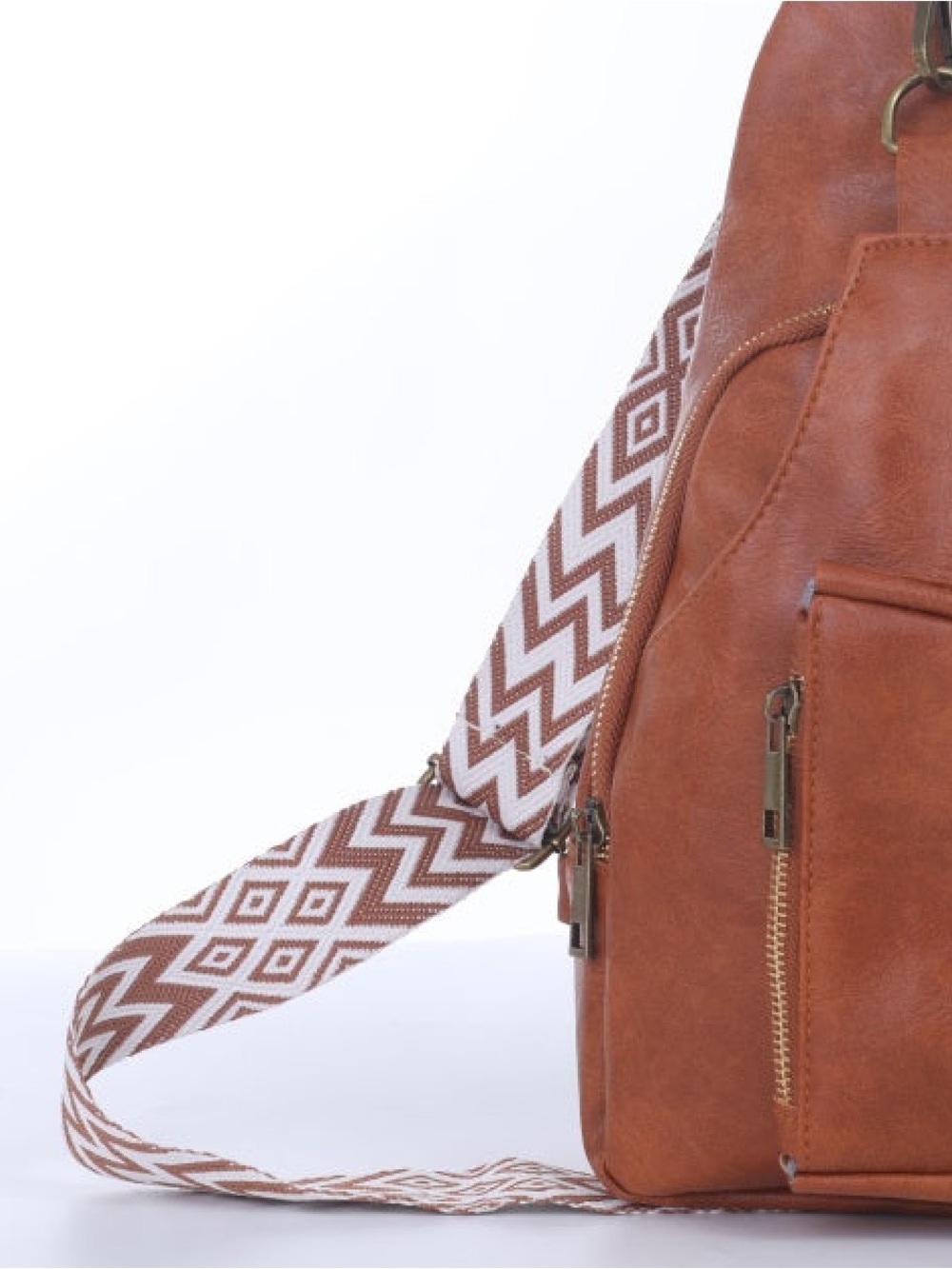 Fashion Style Boho Guitar Strap Vegan Leather Crossbody Bag - Picture 2 of 2